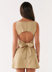 Miki Top - Beige Stripe