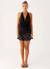 Dasha Cowl Top - Black