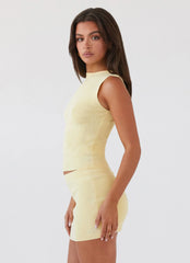 Holly Knit Tank - Lemon