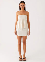 Cassie Tube Top - Oat