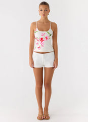 Garrix Bead Cami Top - Ivory Reef