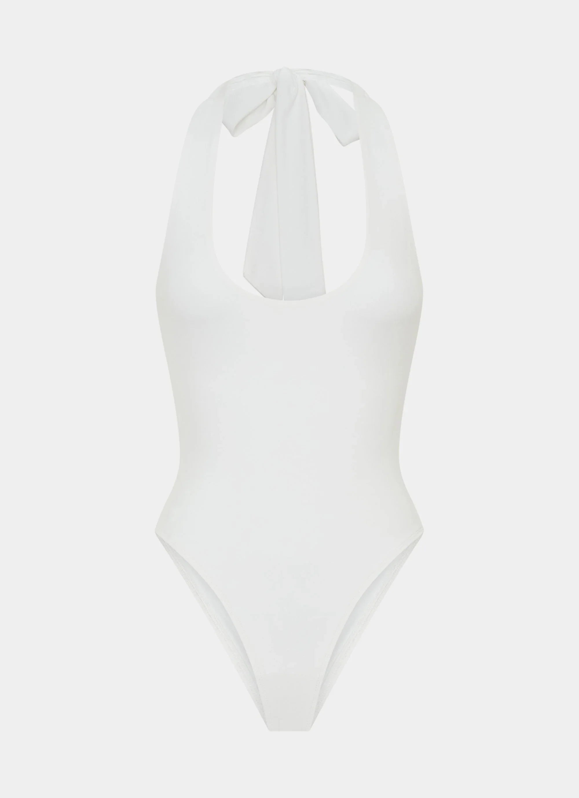 Set The Scene Halter Bodysuit - White
