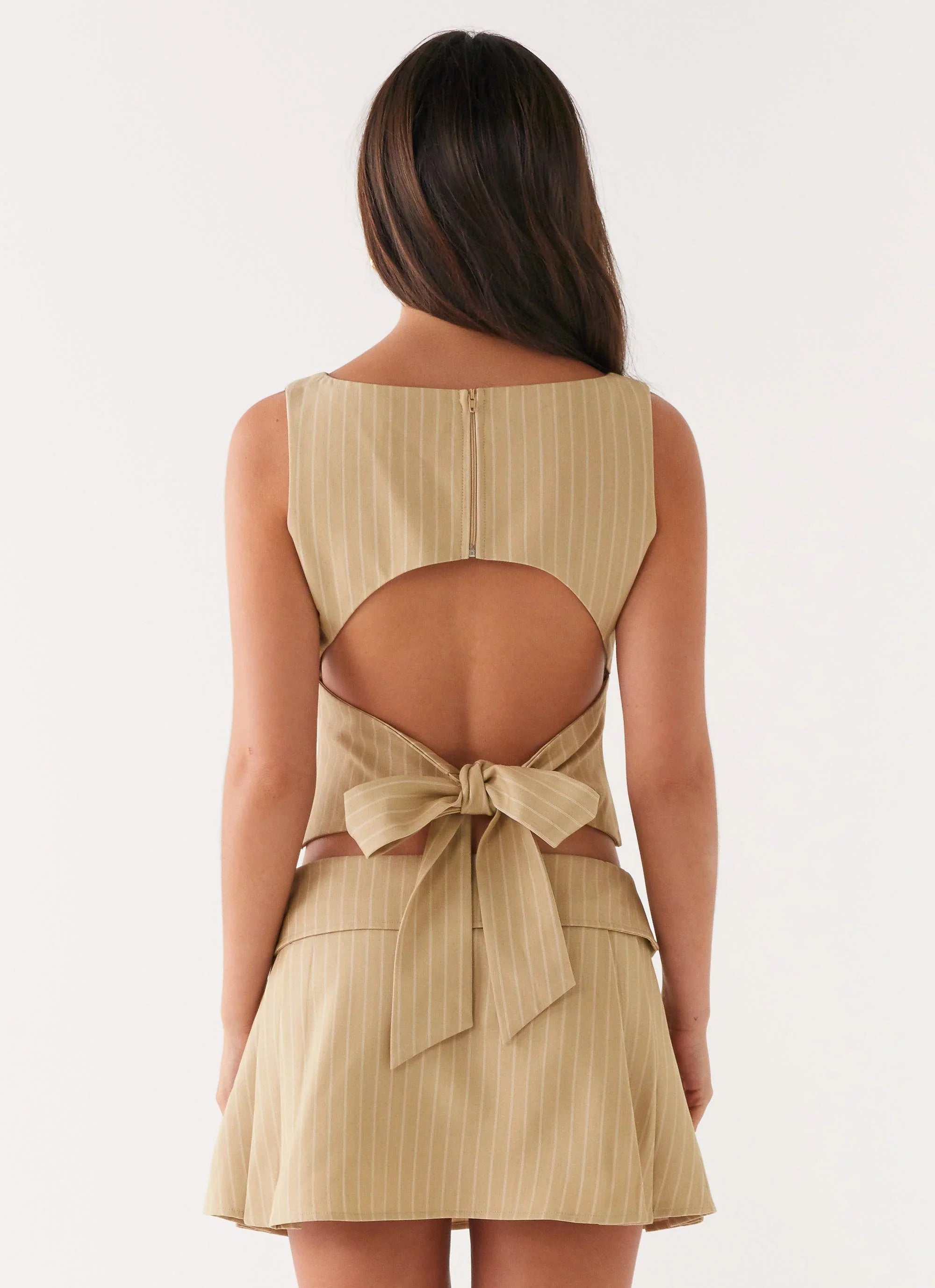 Miki Top - Beige Stripe