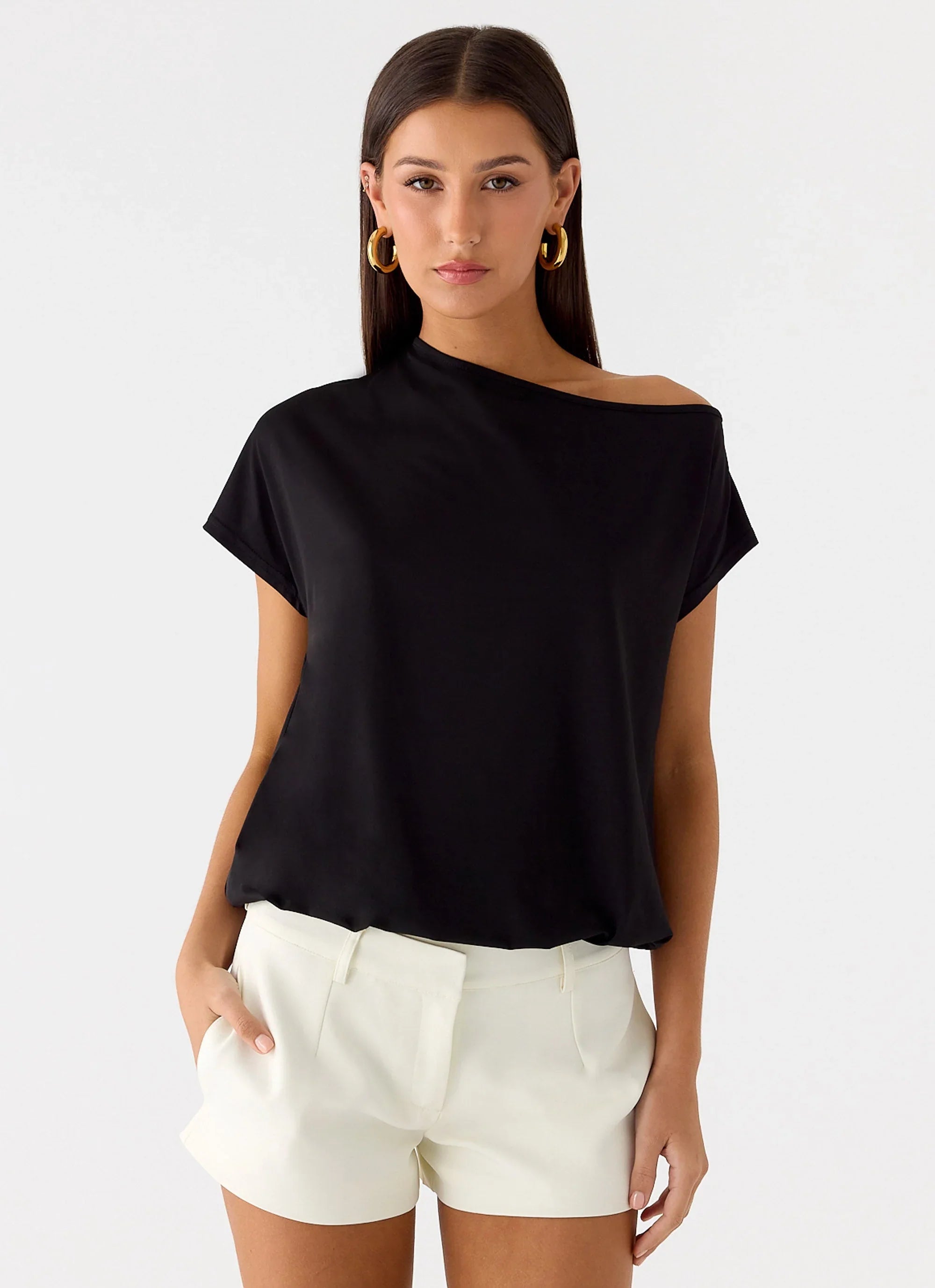 Raeni Off Shoulder Top - Black