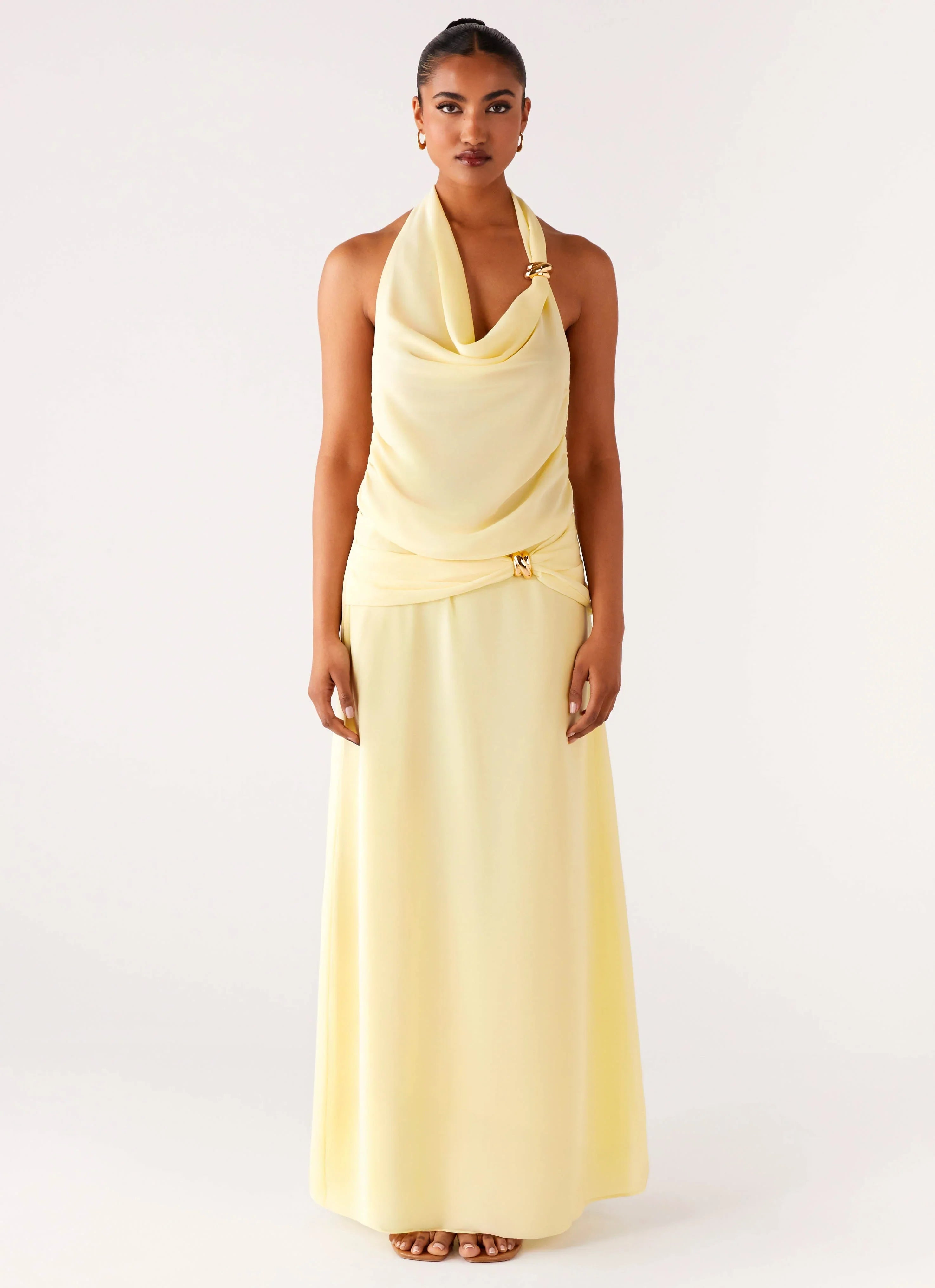 Anuhea Cowl Top - Yellow