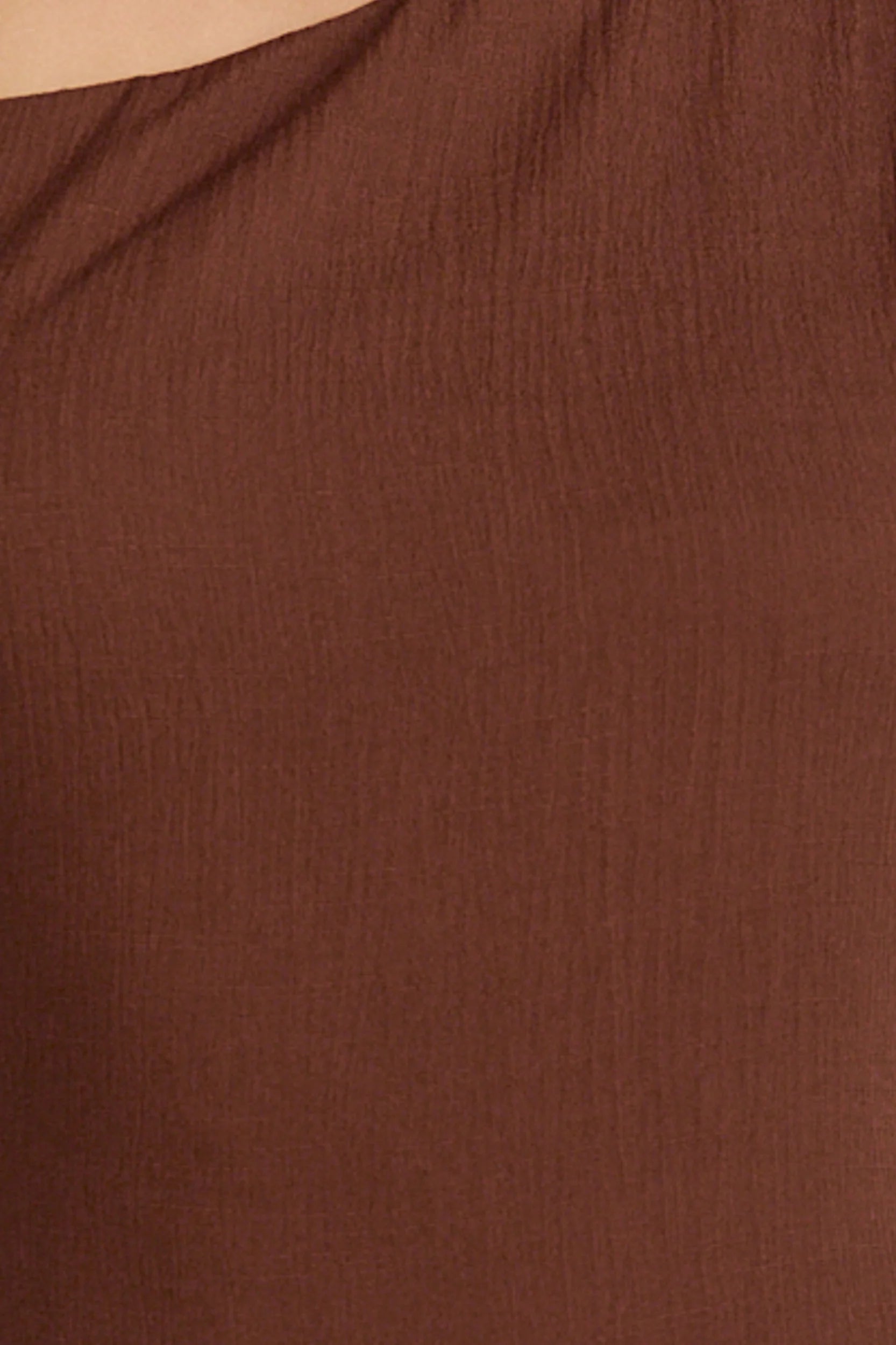 Aurelie Maxi Dress - Off Shoulder Column Dress in Chocolate