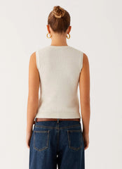 Maali Knit Top - White