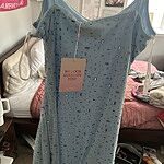 Rose Pink Extra Diamonds Mesh Mini Dress White