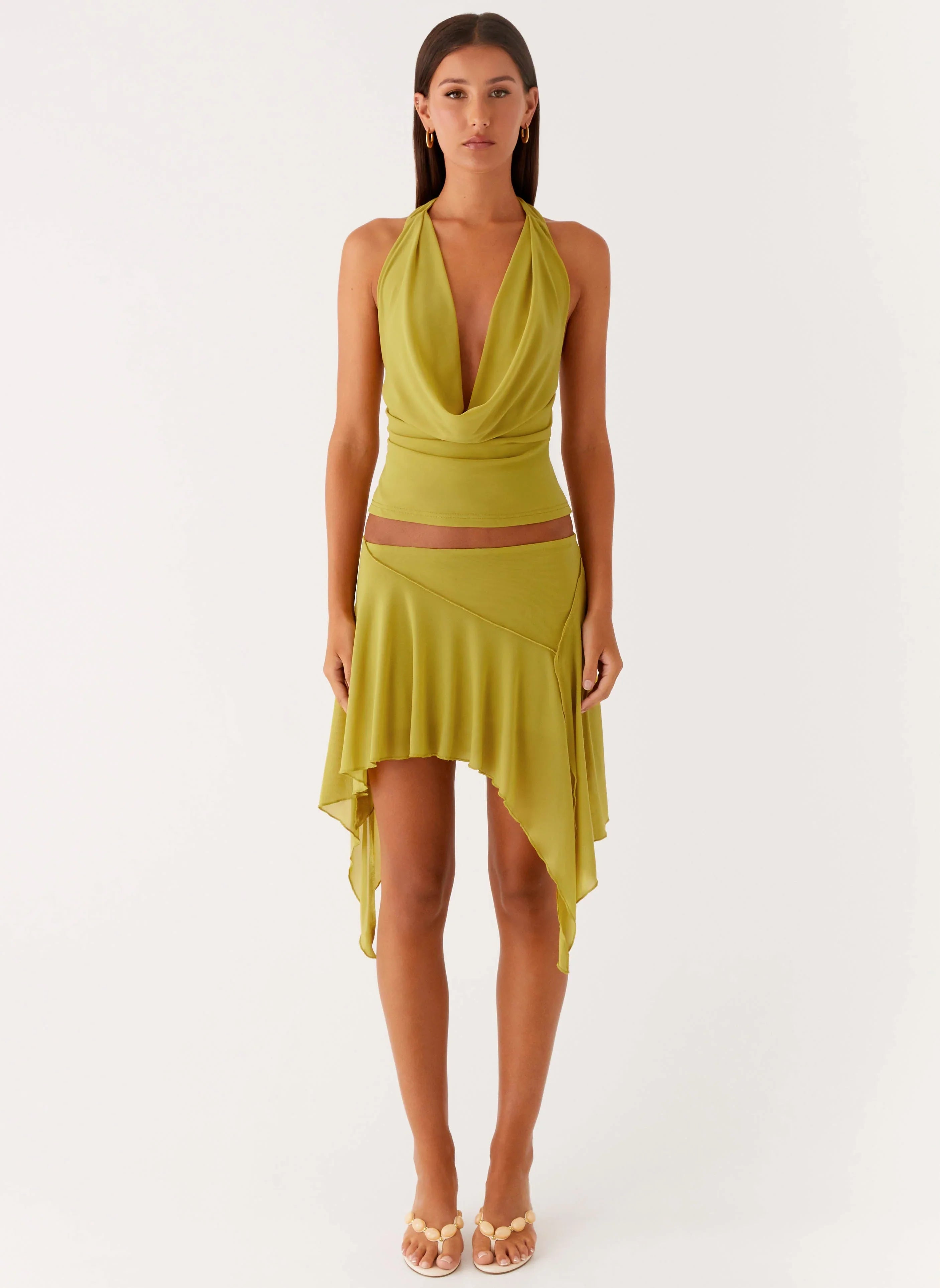 Lustra Cowl Top - Lime