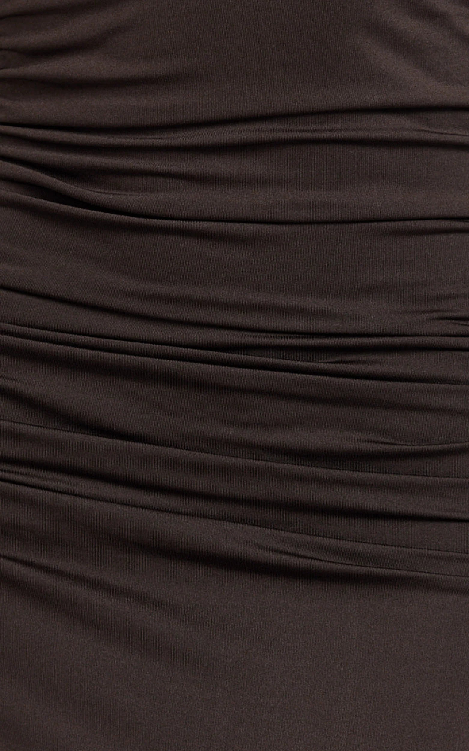 Daniella Maxi Dress - Halter Tie Ruched Maxi Dress in Chocolate
