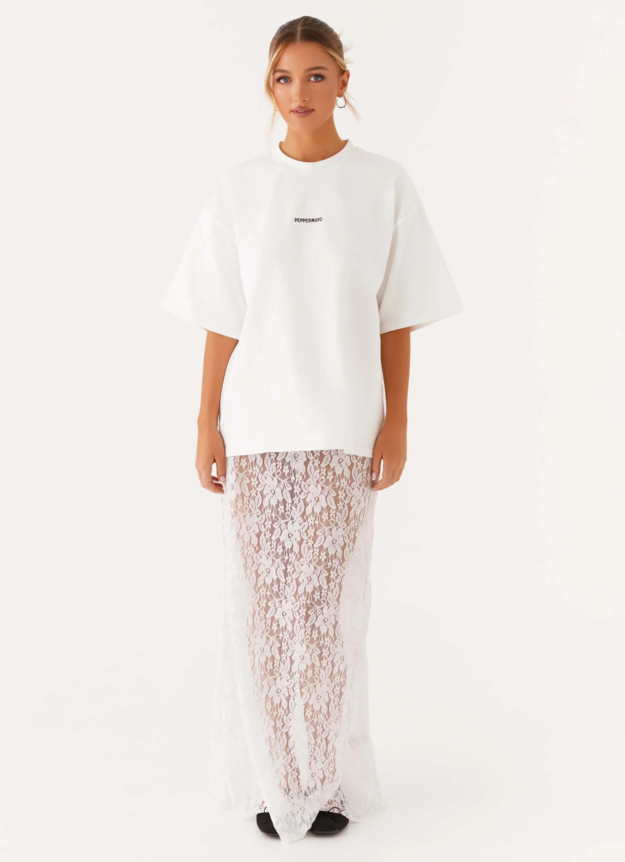 Signature Oversized Tee - White