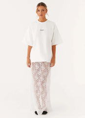 Signature Oversized Tee - White
