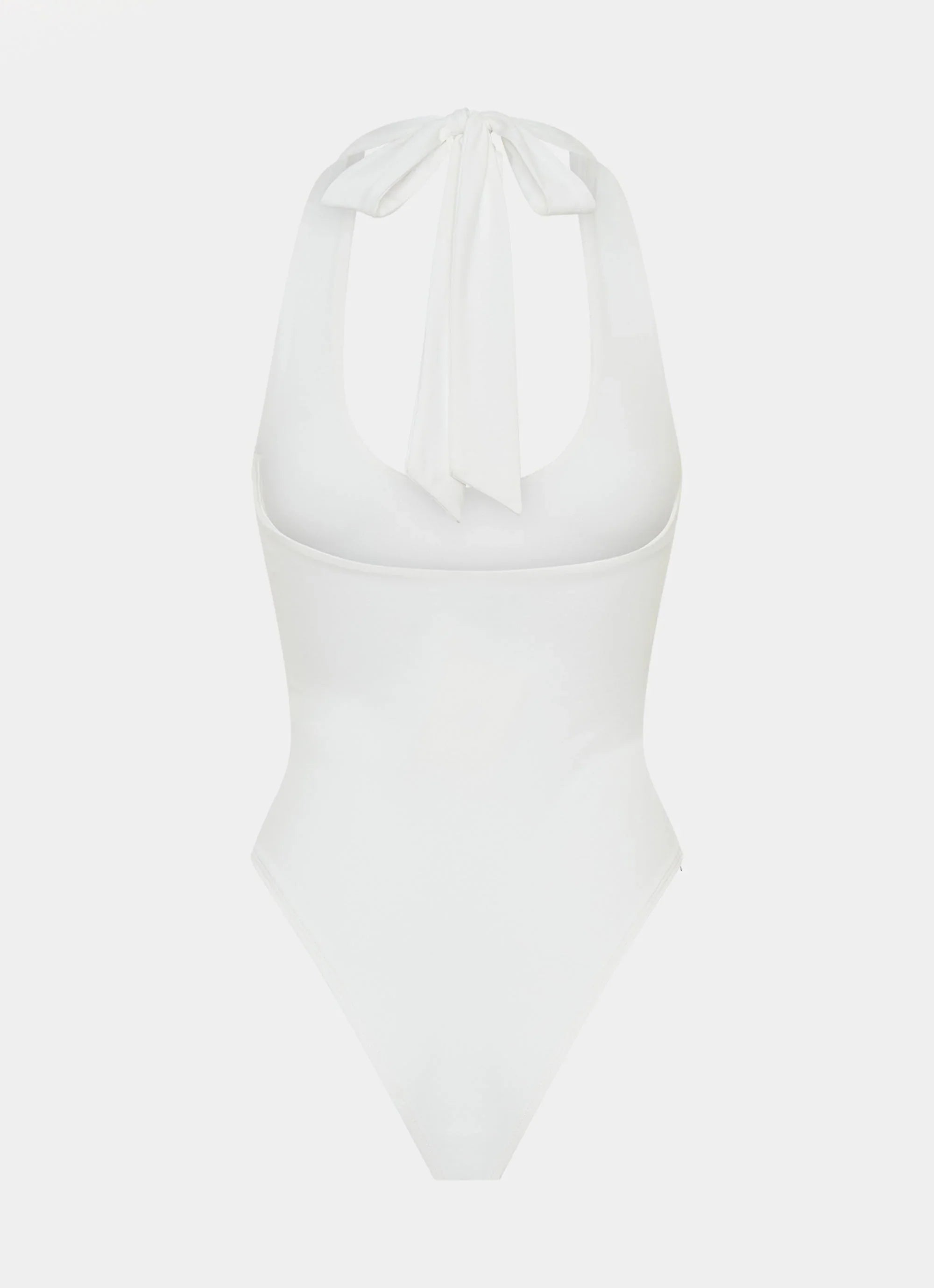 Set The Scene Halter Bodysuit - White