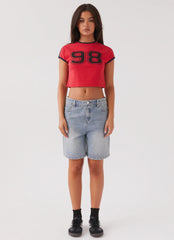 Hunter Denim Jorts - Vintage Wash Blue