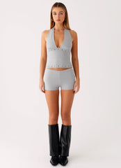 Roxy Mini Shorts - Grey